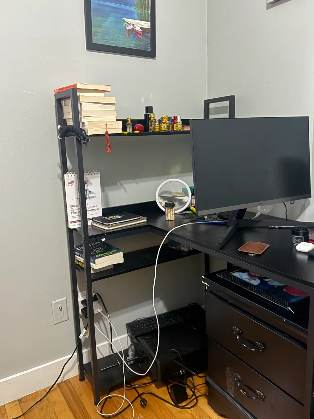 Grandder 40 Inch L Shaped Computer Desk image indicator(3)