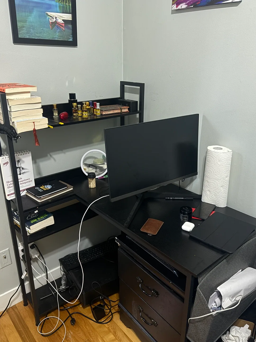 Grandder 40 Inch L Shaped Computer Desk image indicator(5)