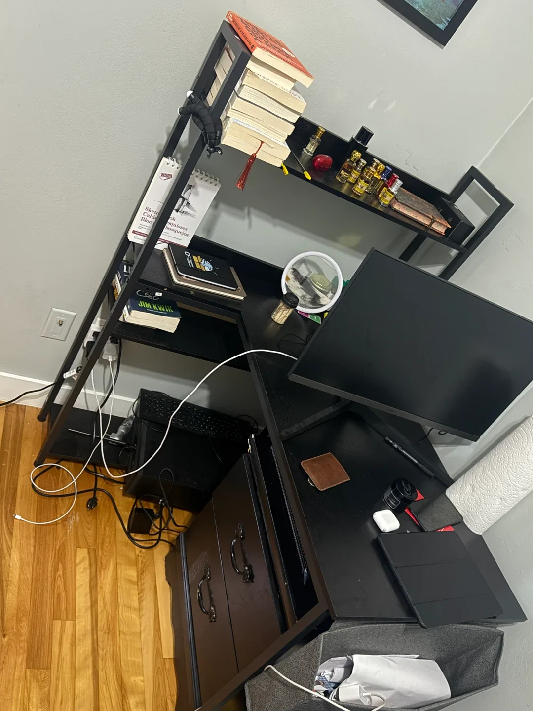 Grandder 40 Inch L Shaped Computer Desk image indicator(4)