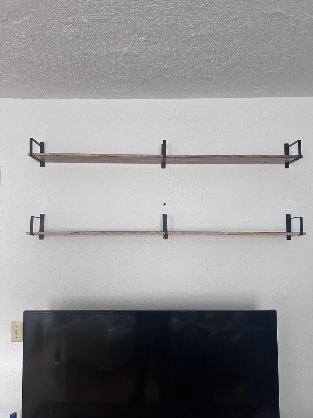 Two Wooden Wall Shelves