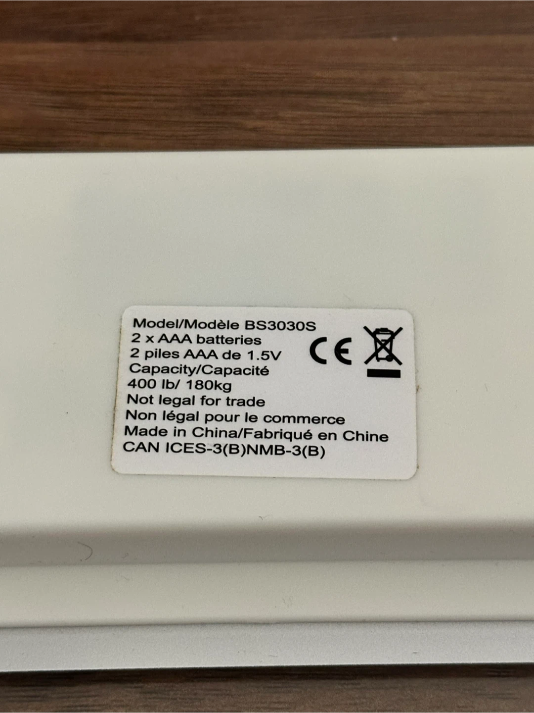 Accuweight Digital Scale - Model BS3030S - photo 3