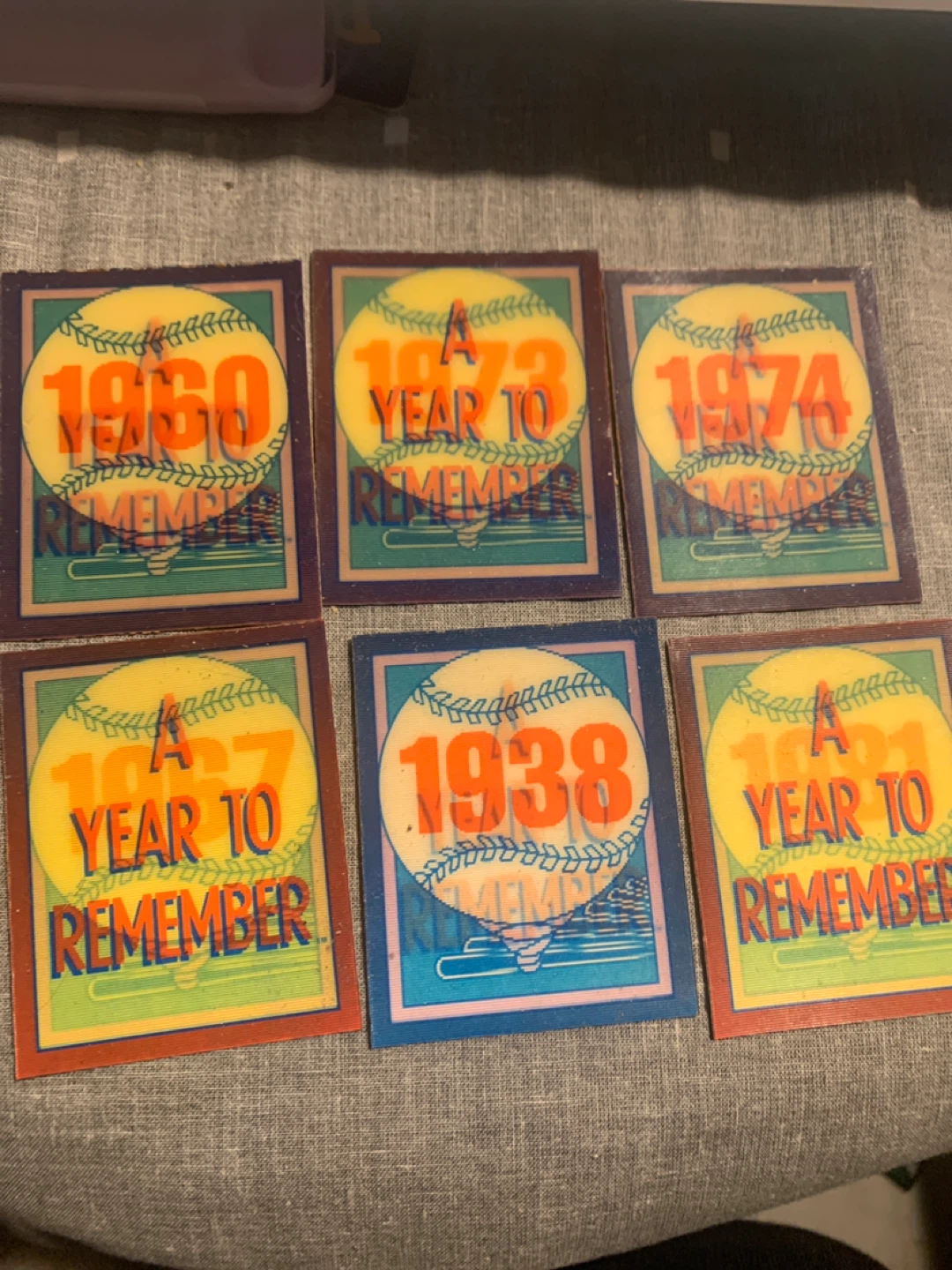 Vintage Baseball Cards - Score & 'A Year To Remember'