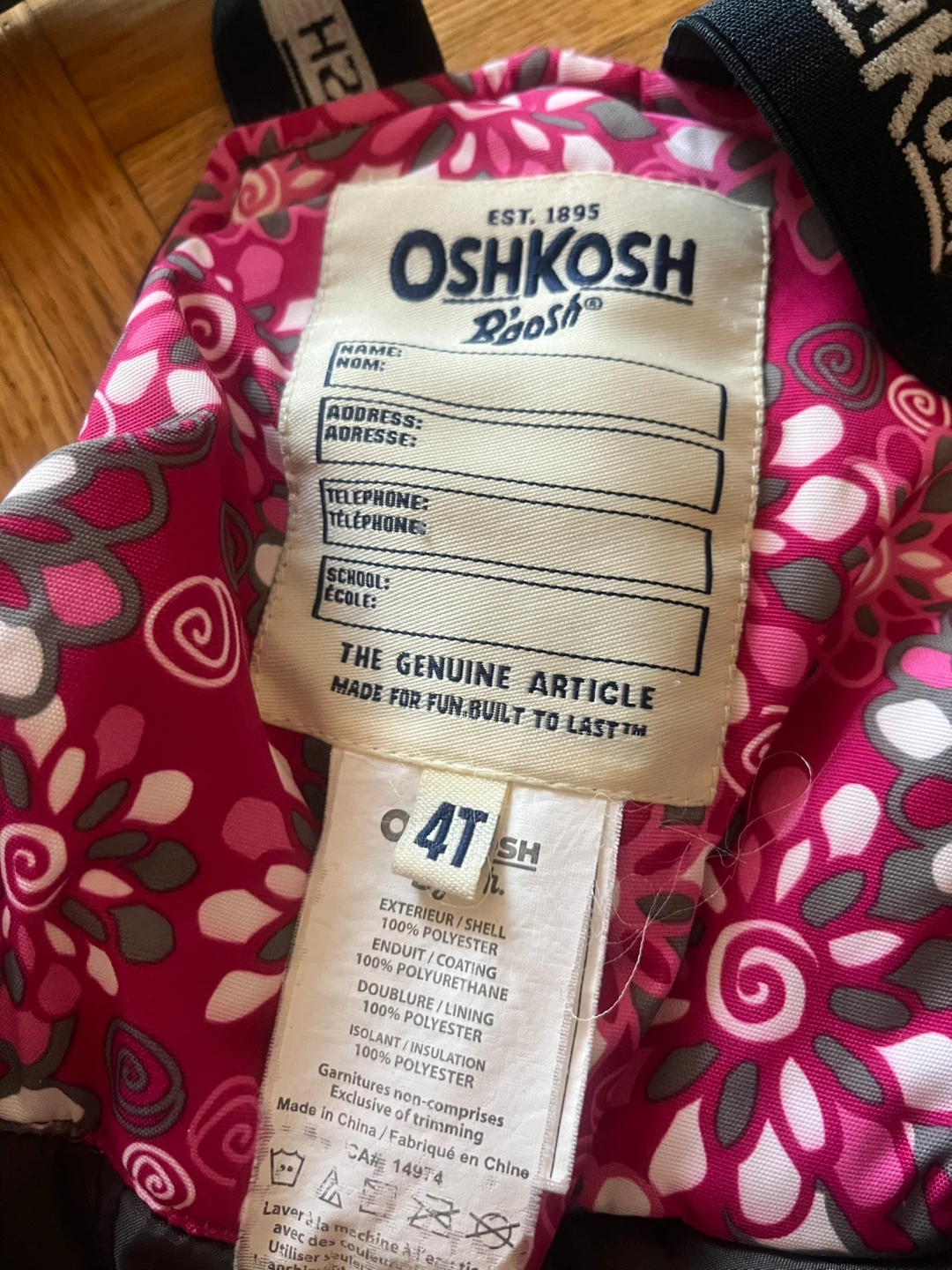OshKosh B'gosh Snow Pants - Size 4T - photo 3