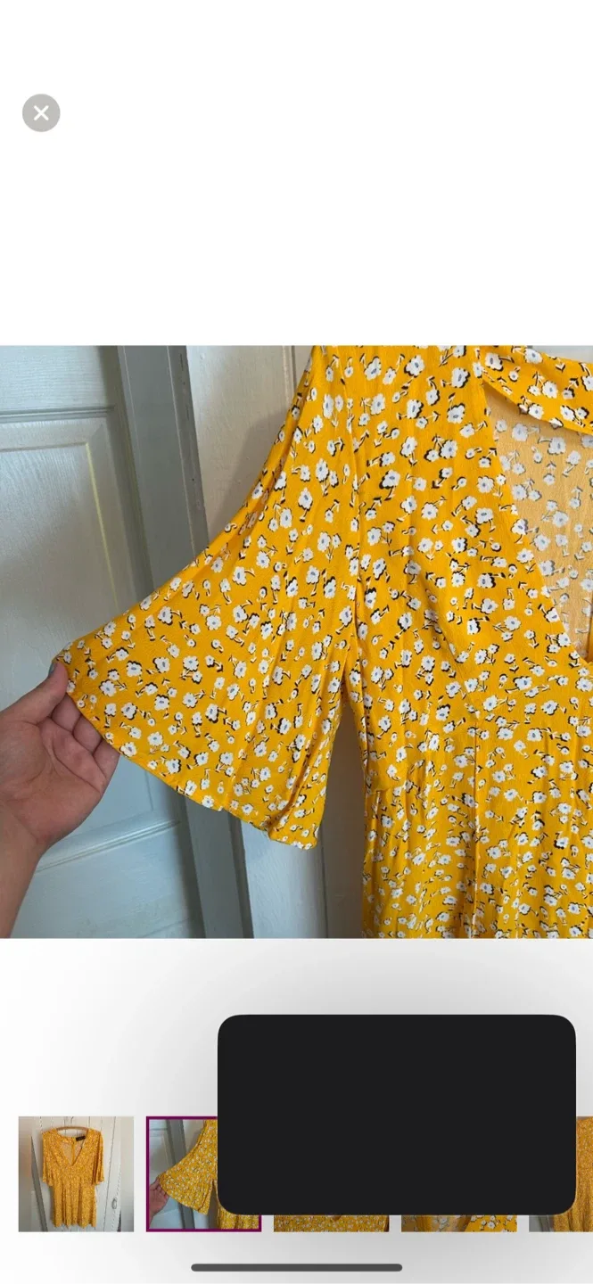 Minkpink Floral Yellow Dress - Size L image indicator(2)