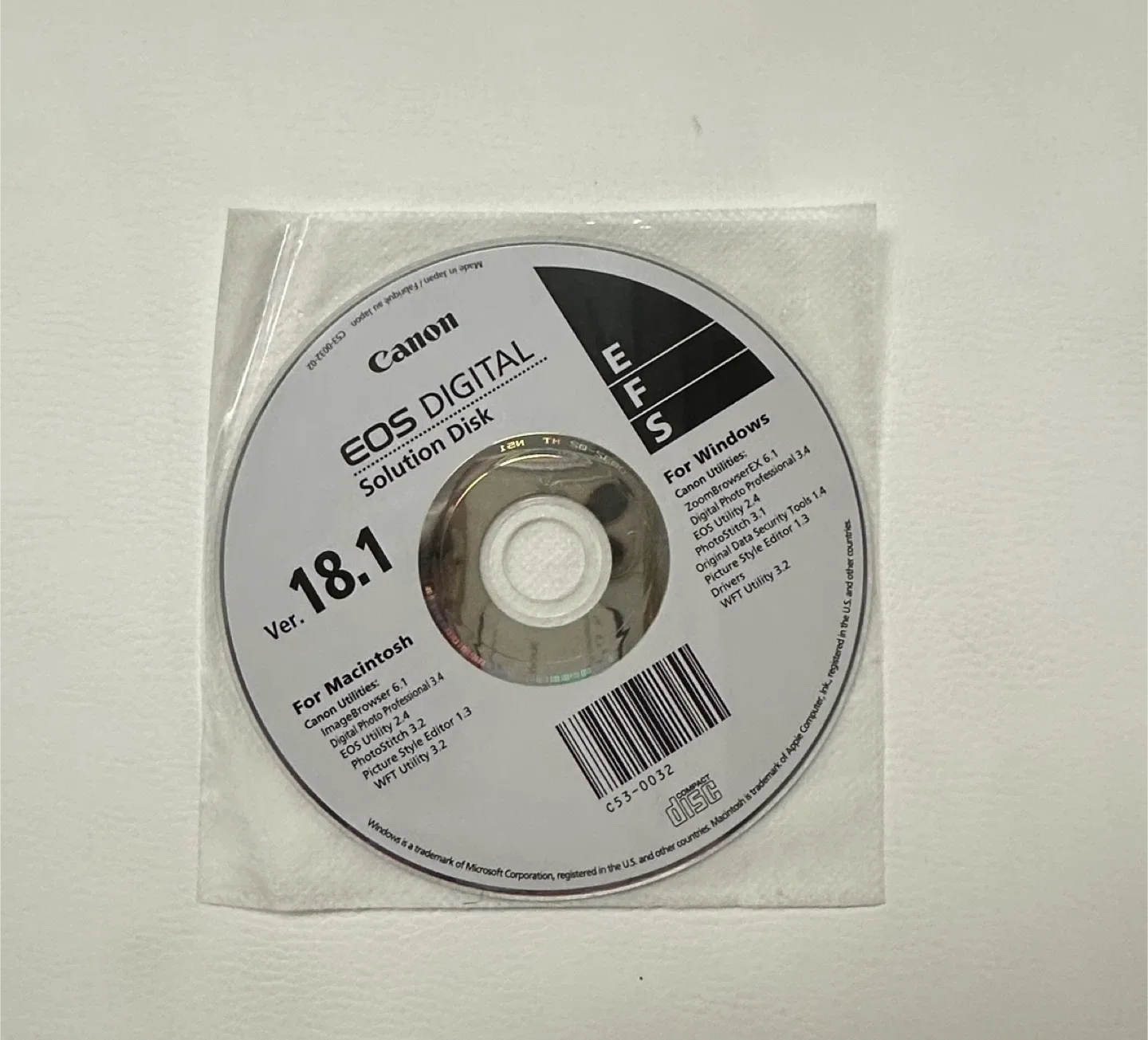Canon EOS Digital Solution Disk Ver. 18.1 thumbnail