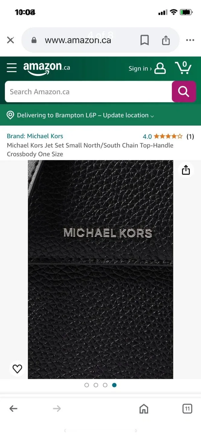 Michael Kors Jet Set Small Crossbody - Black image indicator(4)