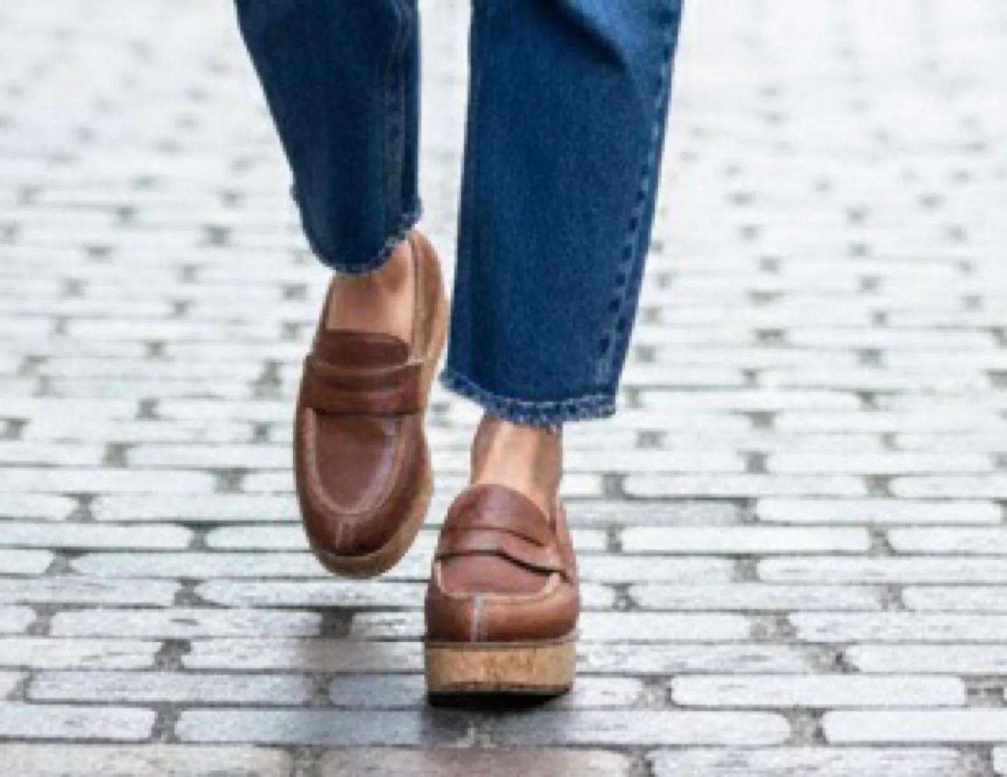 Prada Brown Leather Platform Penny Loafers image indicator(2)