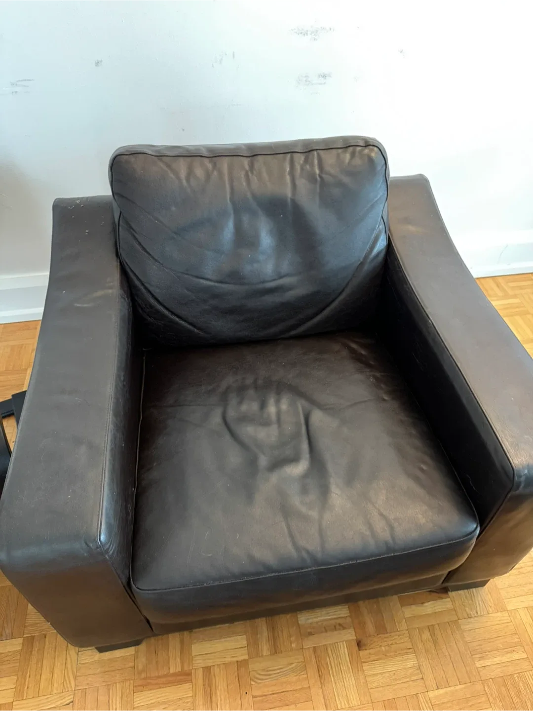 Leather Armchair - Brown