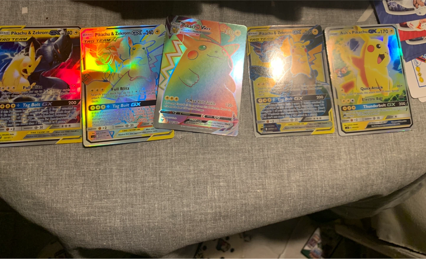 Pokemon Trading Cards - Pikachu & Zekrom GX