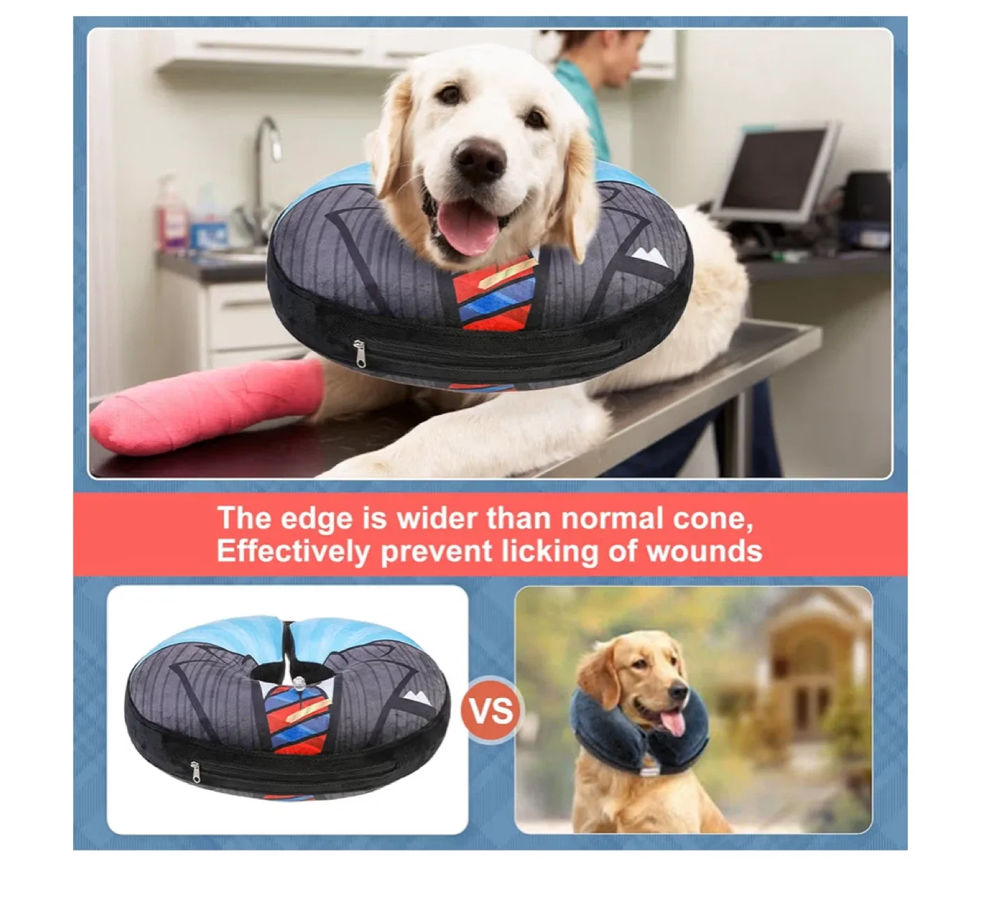 Brand New Inflatable Dog Recovery Collar – Size L image indicator(9)