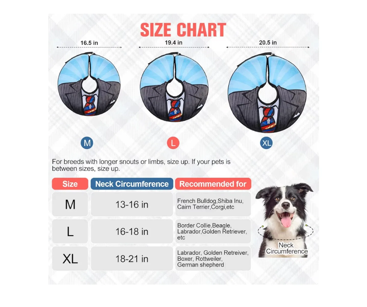 Brand New Inflatable Dog Recovery Collar – Size L image indicator(10)