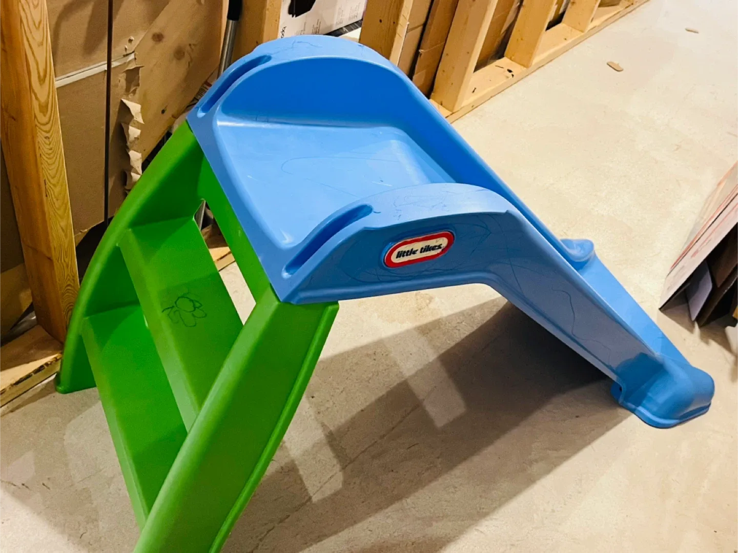 Little Tikes Blue & Green Kids Slide thumbnail