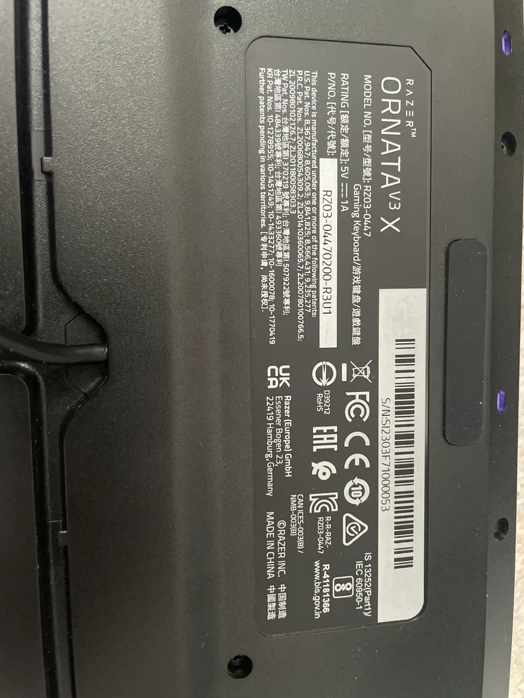 Razer Ornata V3 X Gaming Keyboard thumbnail