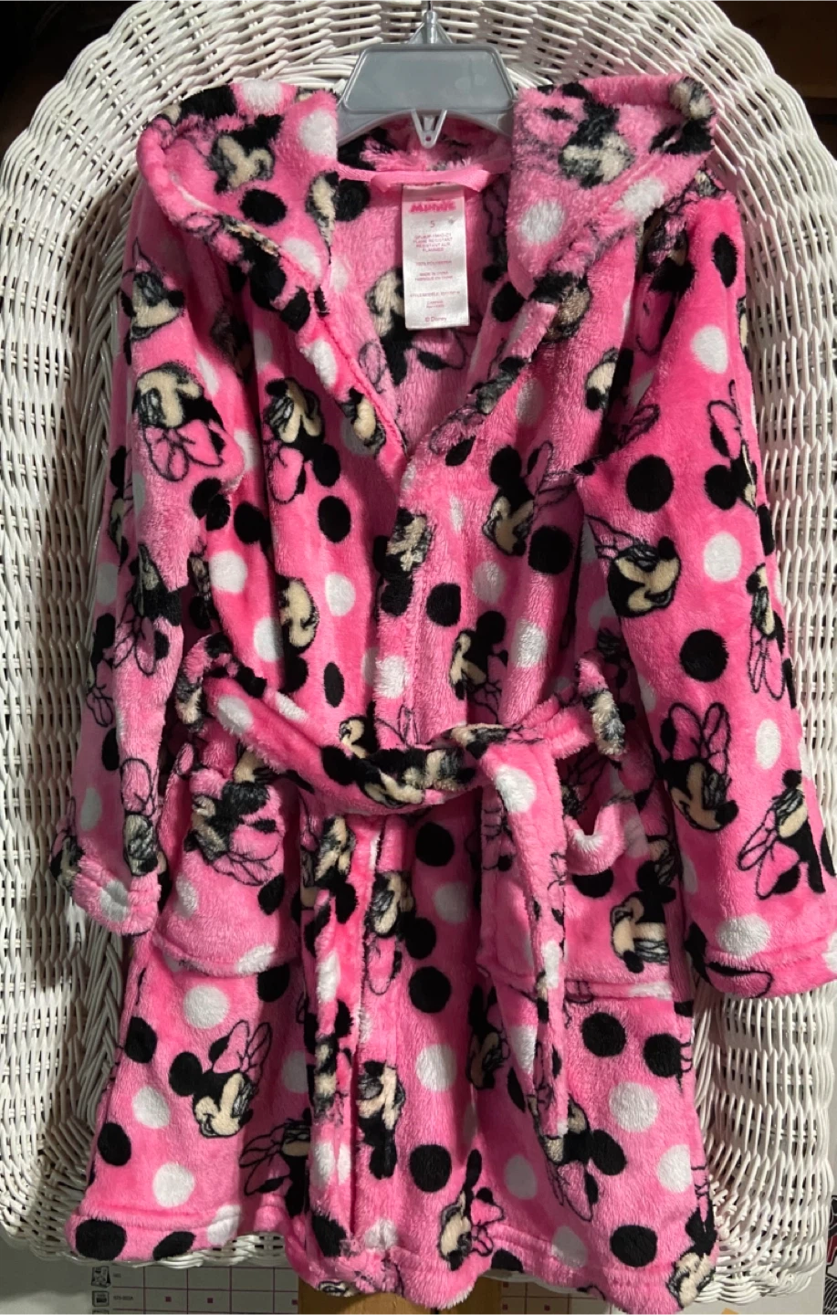 Disney Minnie Mouse Robe - Size 5