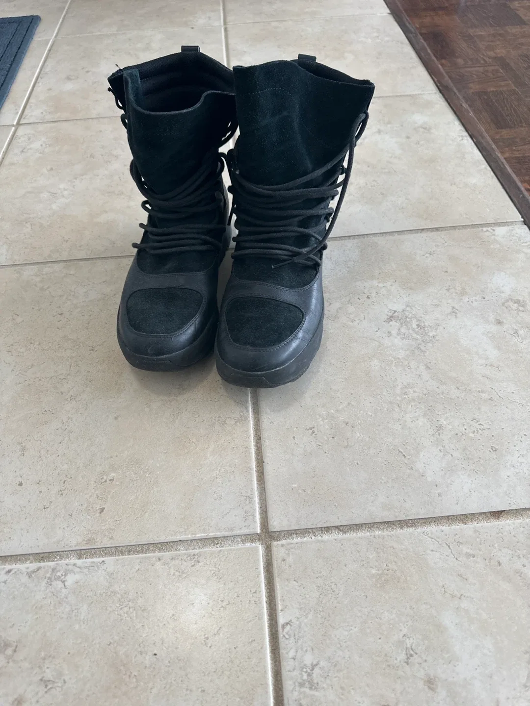 Roots Black Leather & Suede Boots image indicator(3)