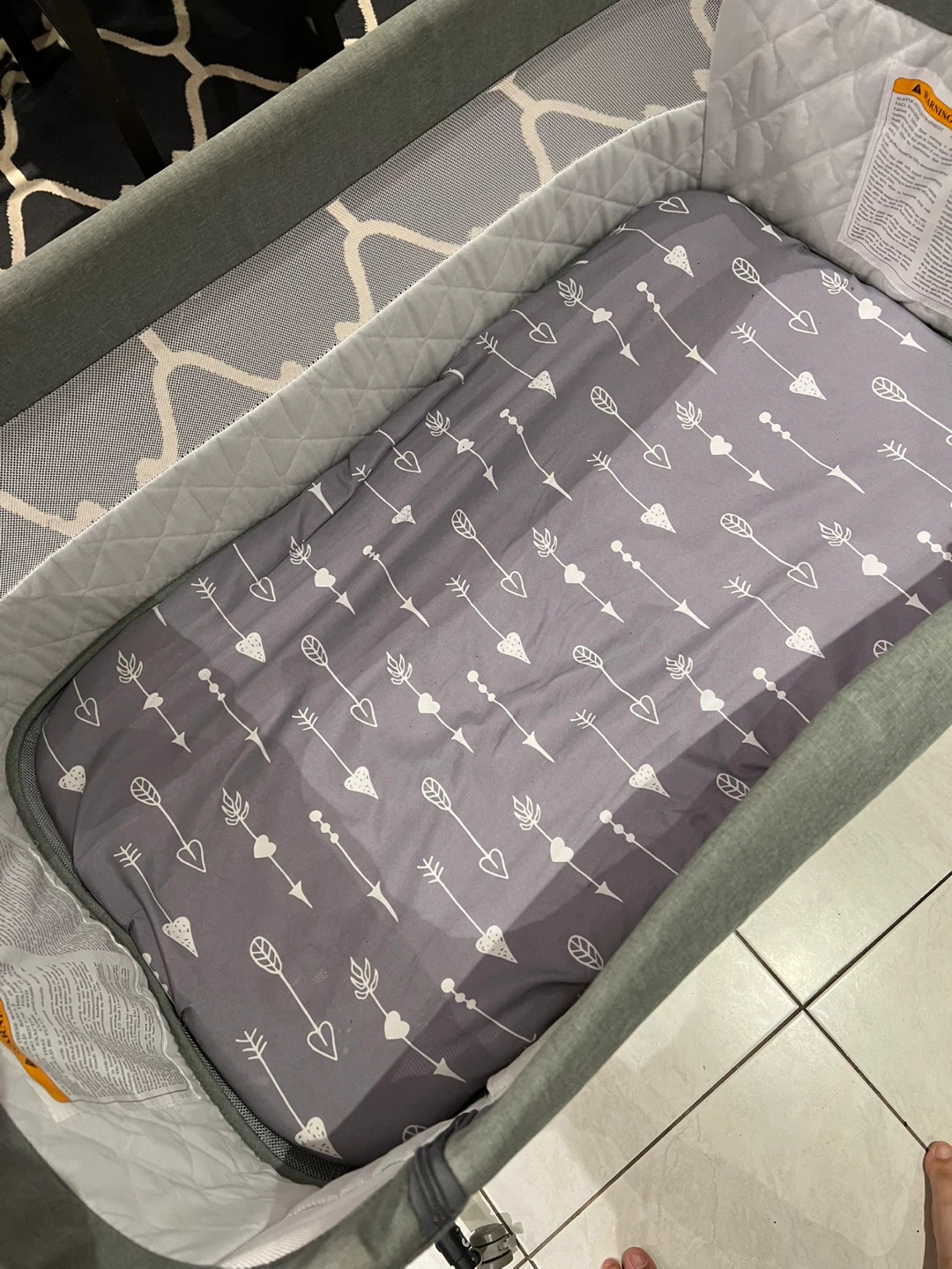 Grey Baby Bassinet - photo 3