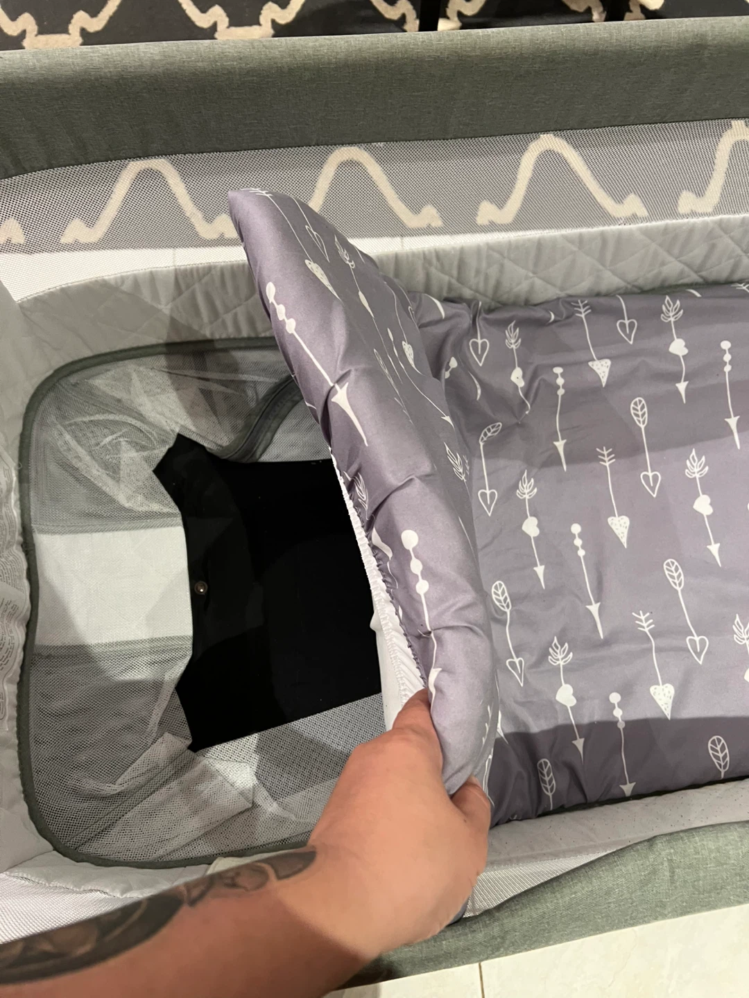 Grey Baby Bassinet - photo 4