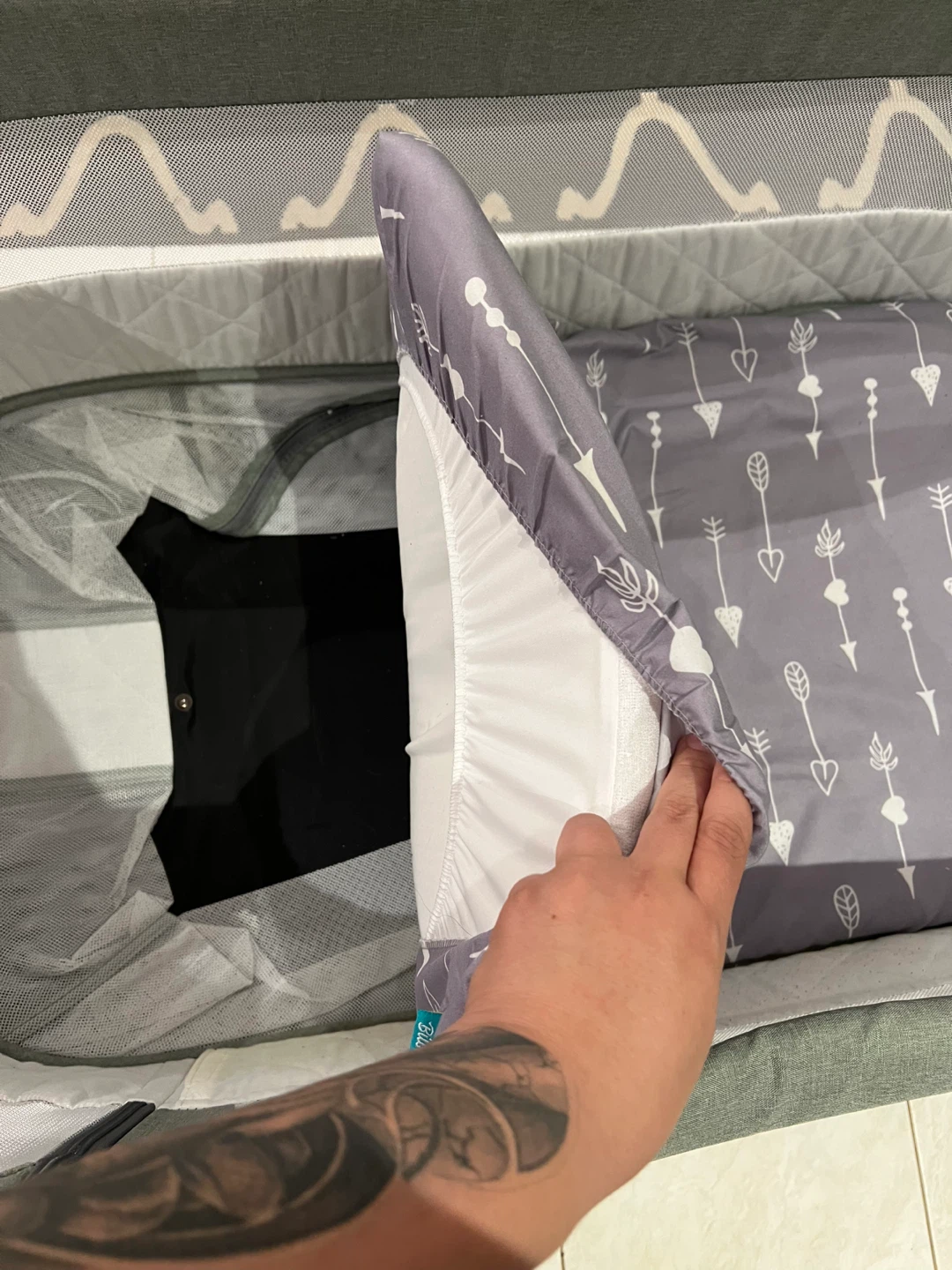 Grey Baby Bassinet - photo 5