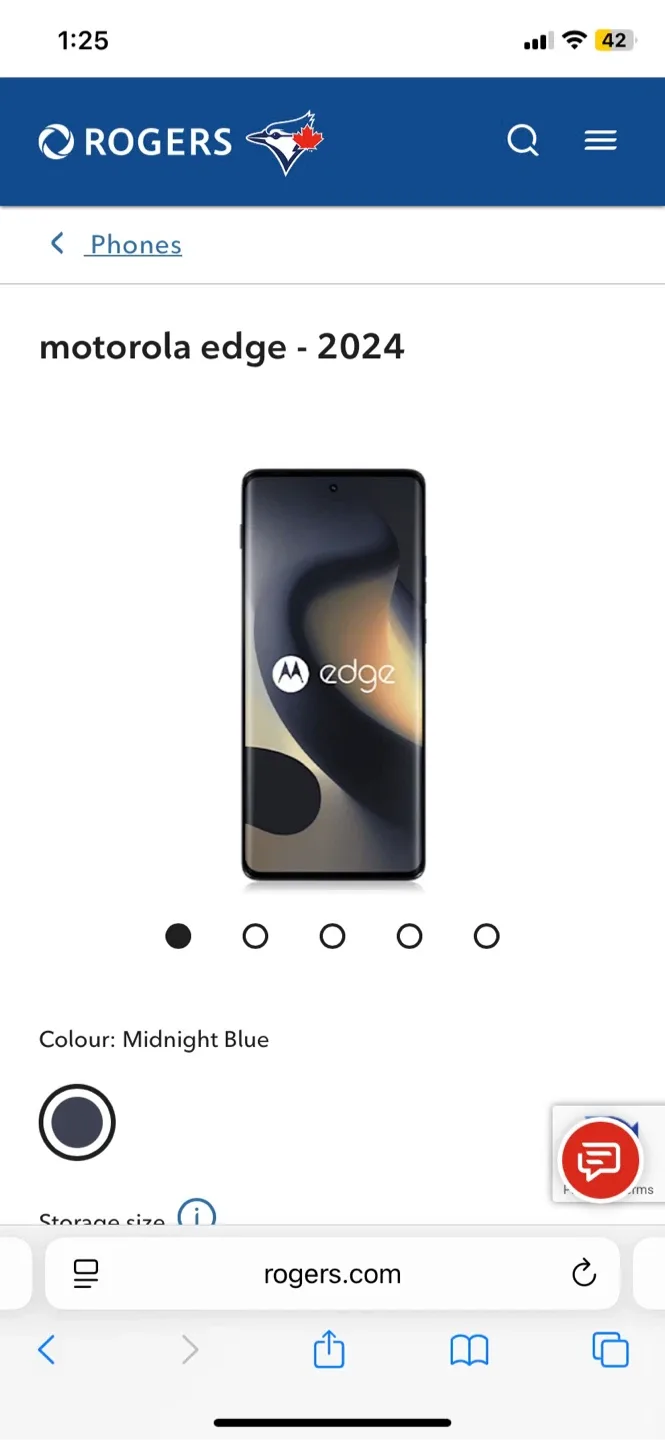 New Motorola Edge 2024 Midnight Blue image indicator(3)