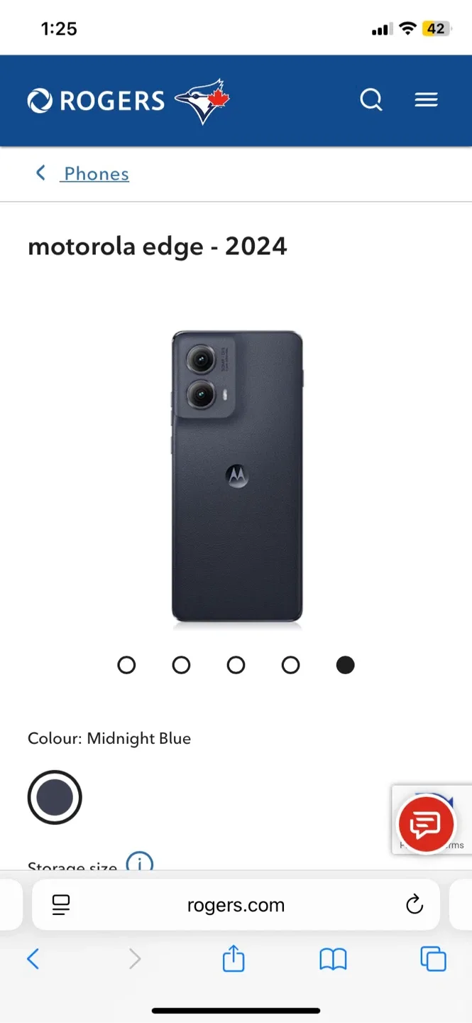 New Motorola Edge 2024 Midnight Blue image indicator(4)