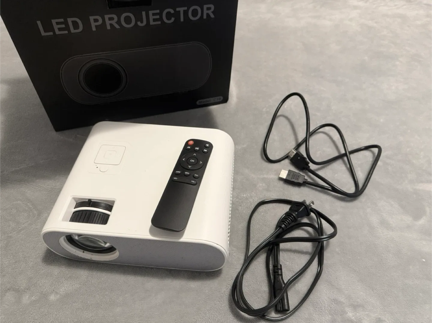 LED Projector C19 with Remote & Cables thumbnail