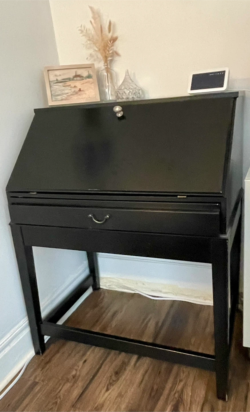 Black Drop Front Desk - photo 2