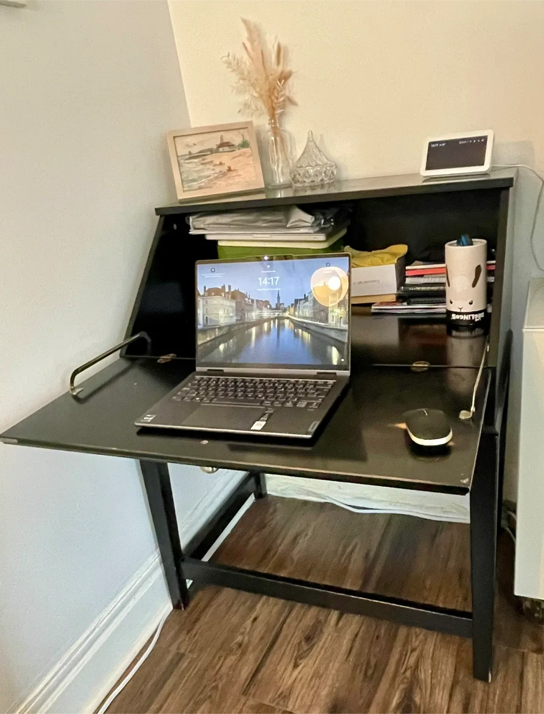 Black Drop Front Desk