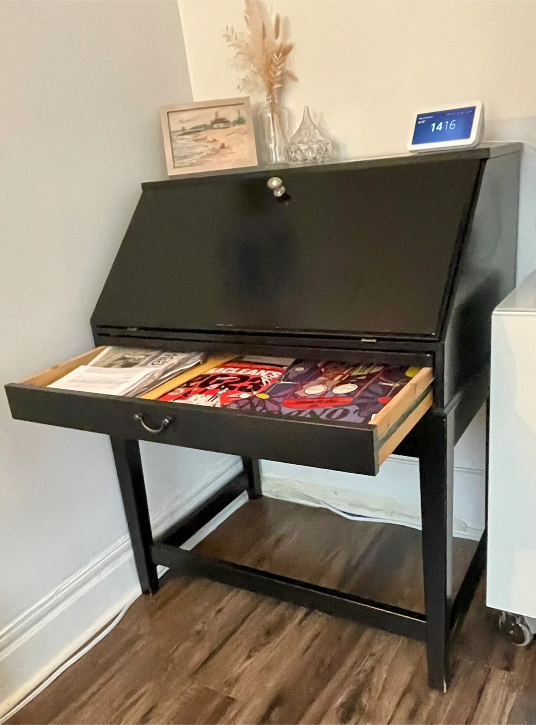 Black Drop Front Desk - photo 3