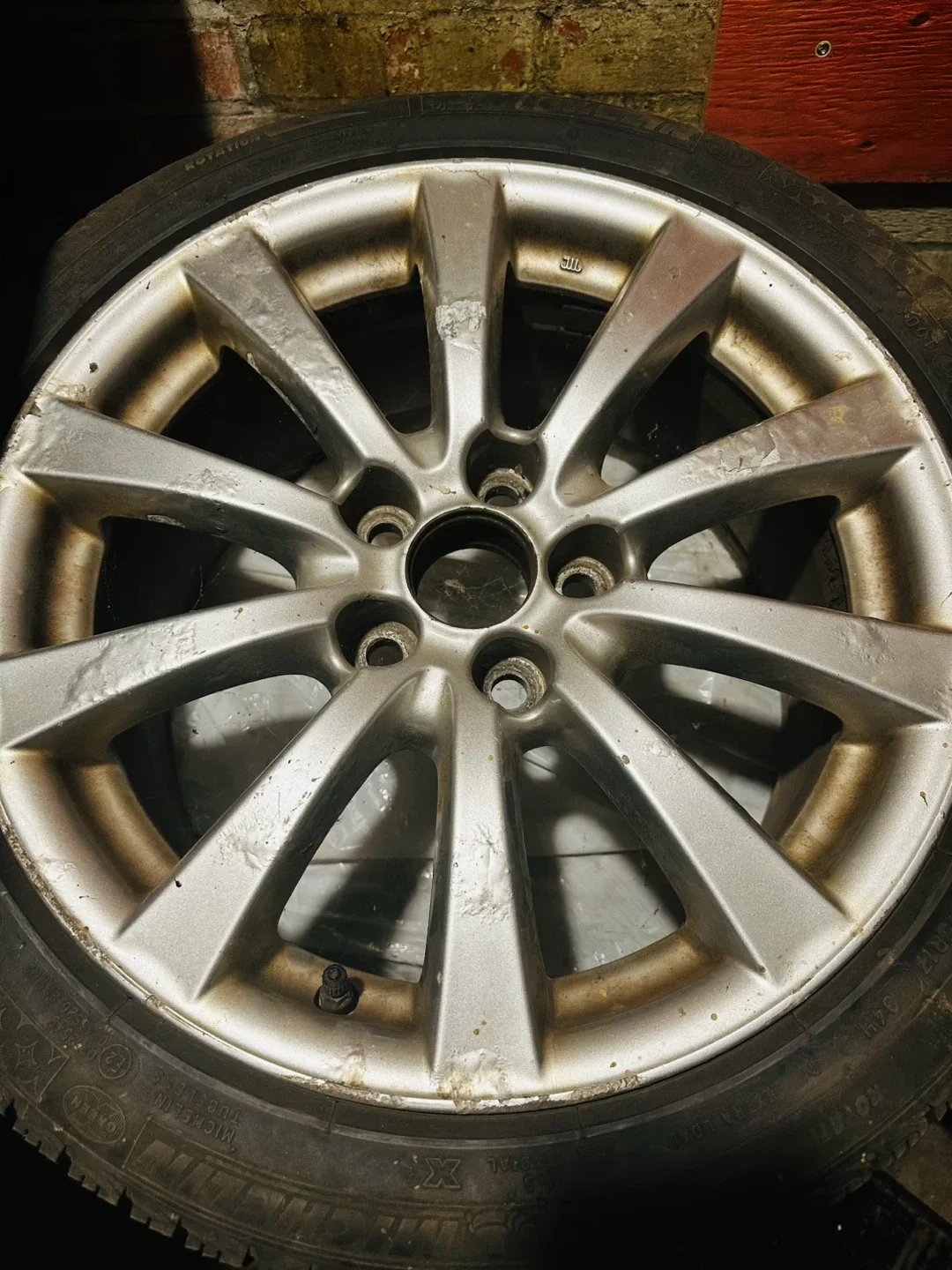 4 Michelin Winter Tires and Rims 225/45R17 Tire