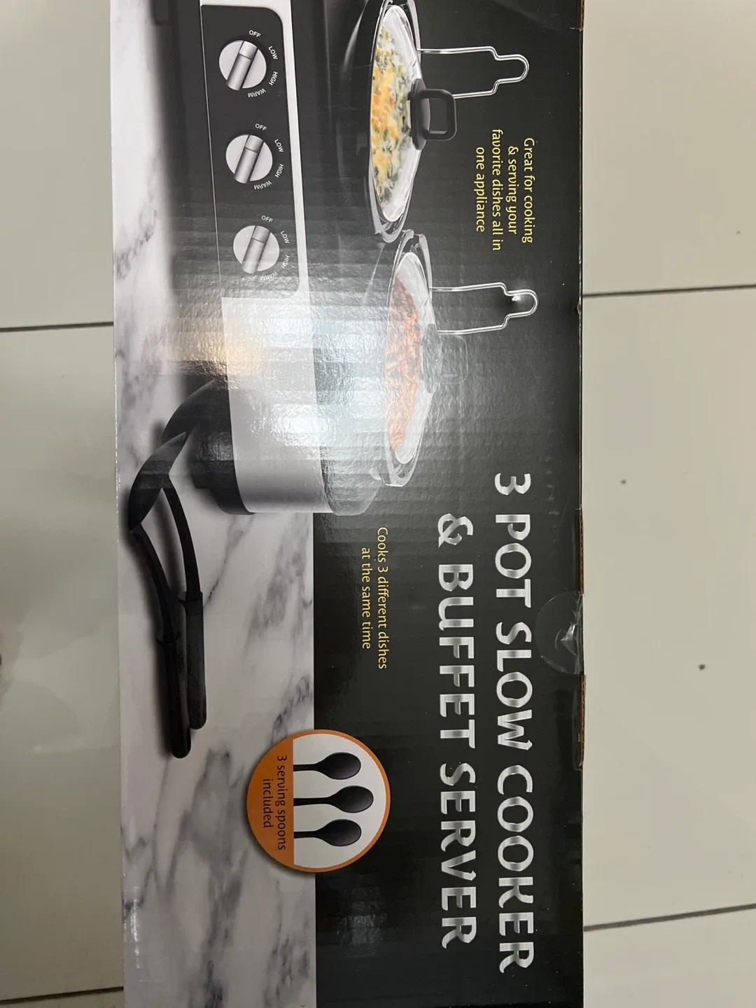 Complete Cuisine 3 Pot Slow Cooker & Buffet Server image indicator(2)