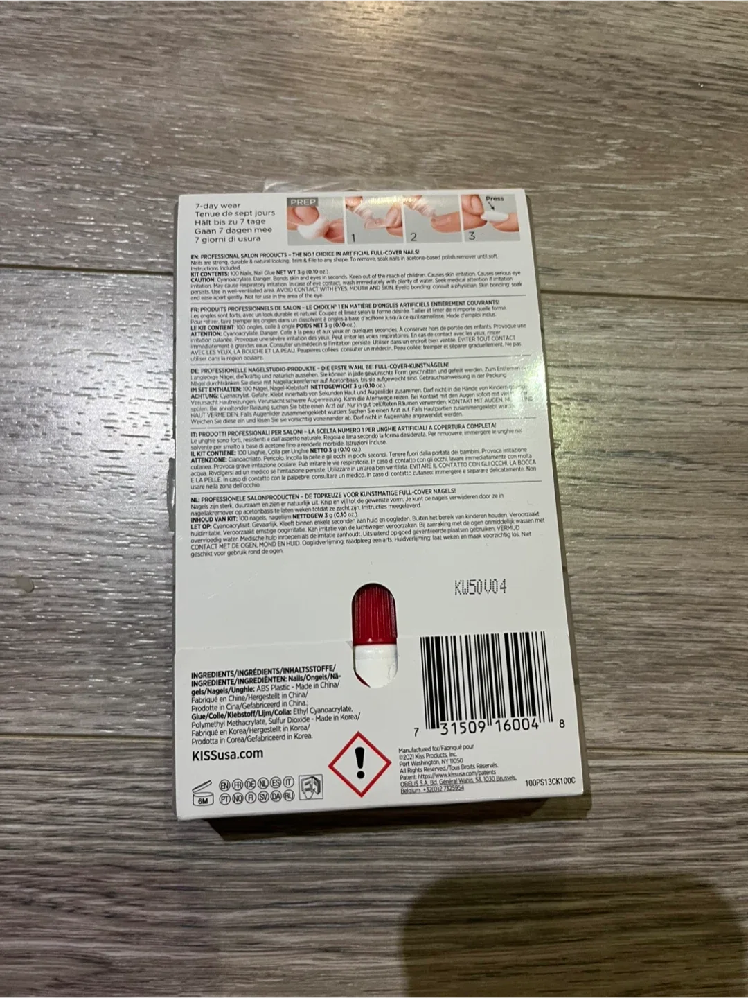 KISS 100 Full Cover Nails - Active Oval image indicator(2)