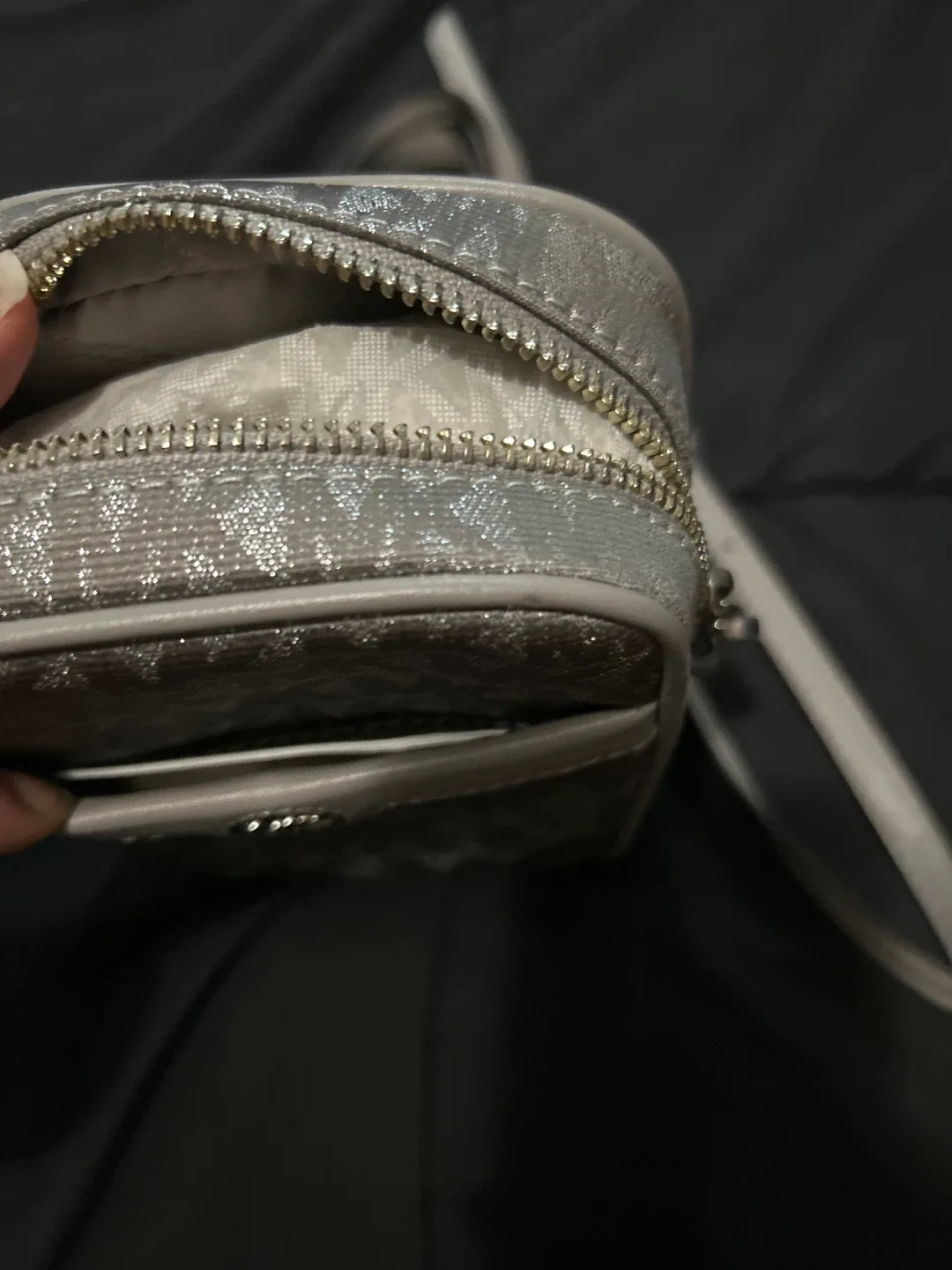 Michael Kors Gray Crossbody Bag image indicator(2)