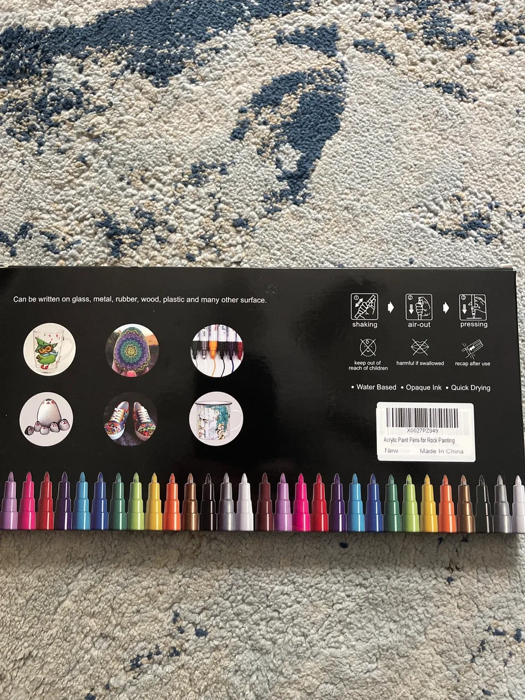 AROIC 24 Acrylic Paint Pens, 0.7mm Extra Fine Tip image indicator(2)