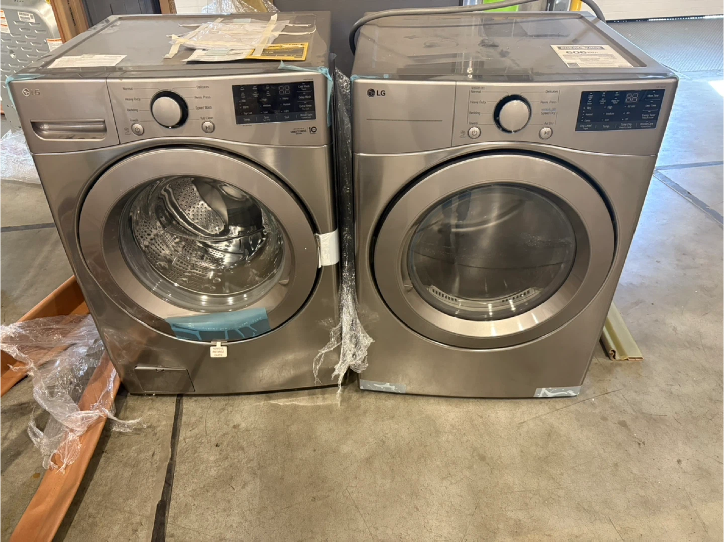 LG Washer and Dryer Set - Stainless Steel Finish