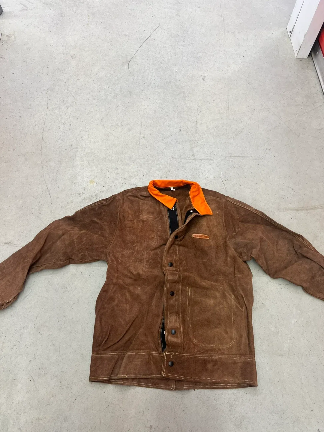 YESWELDER Welding Jacket - Brown, Size M image indicator(5)