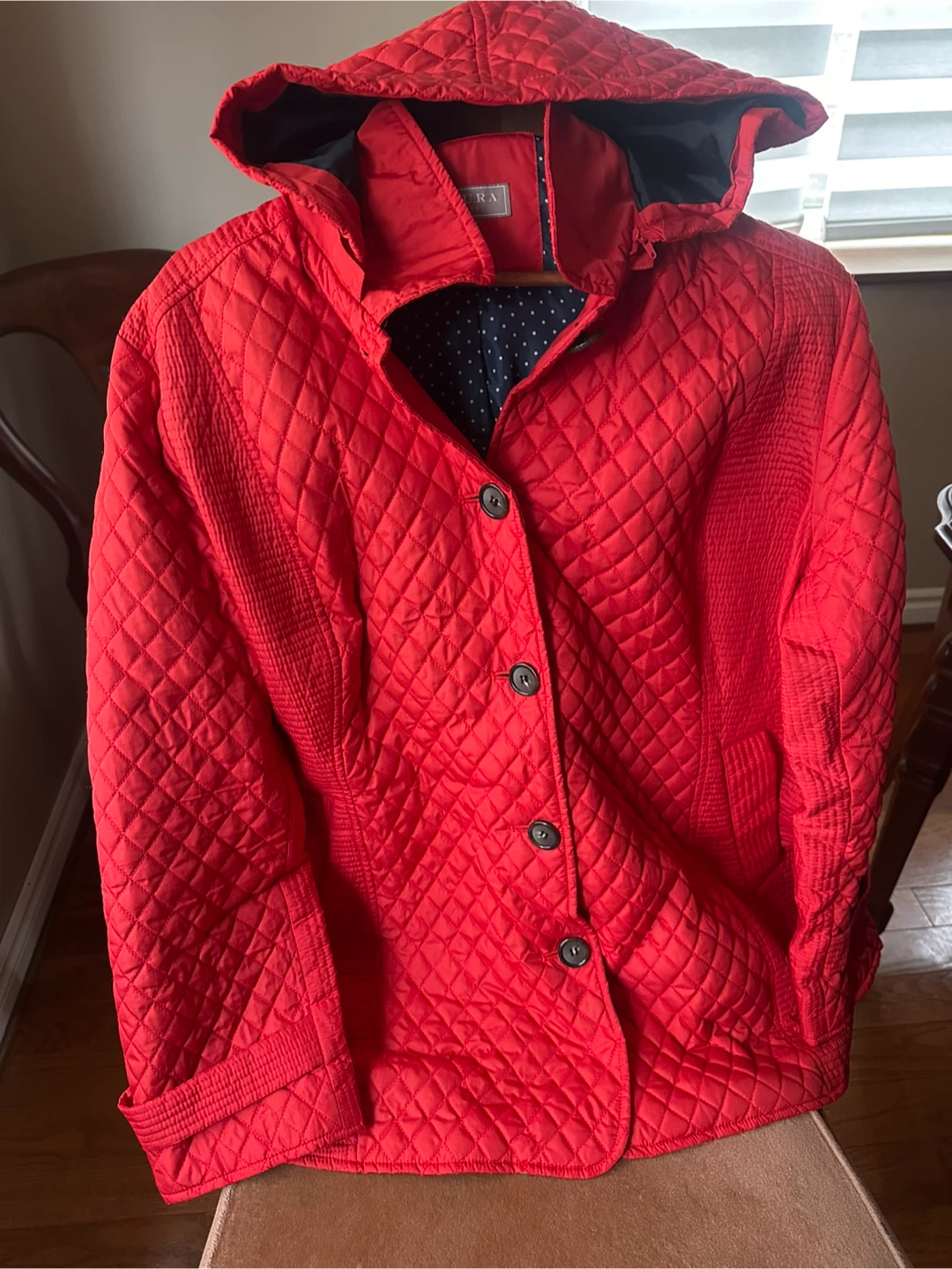 Red Quilted Jacket