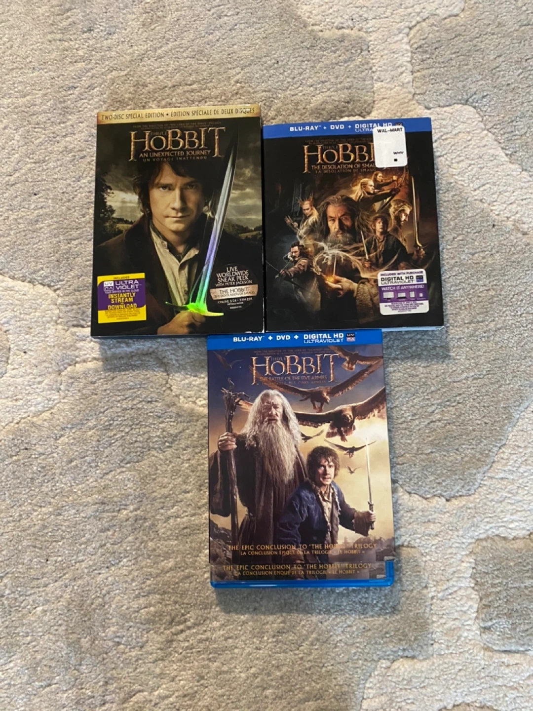 The Hobbit Trilogy Blu-Ray DVD Digital HD Karrot - Main Image