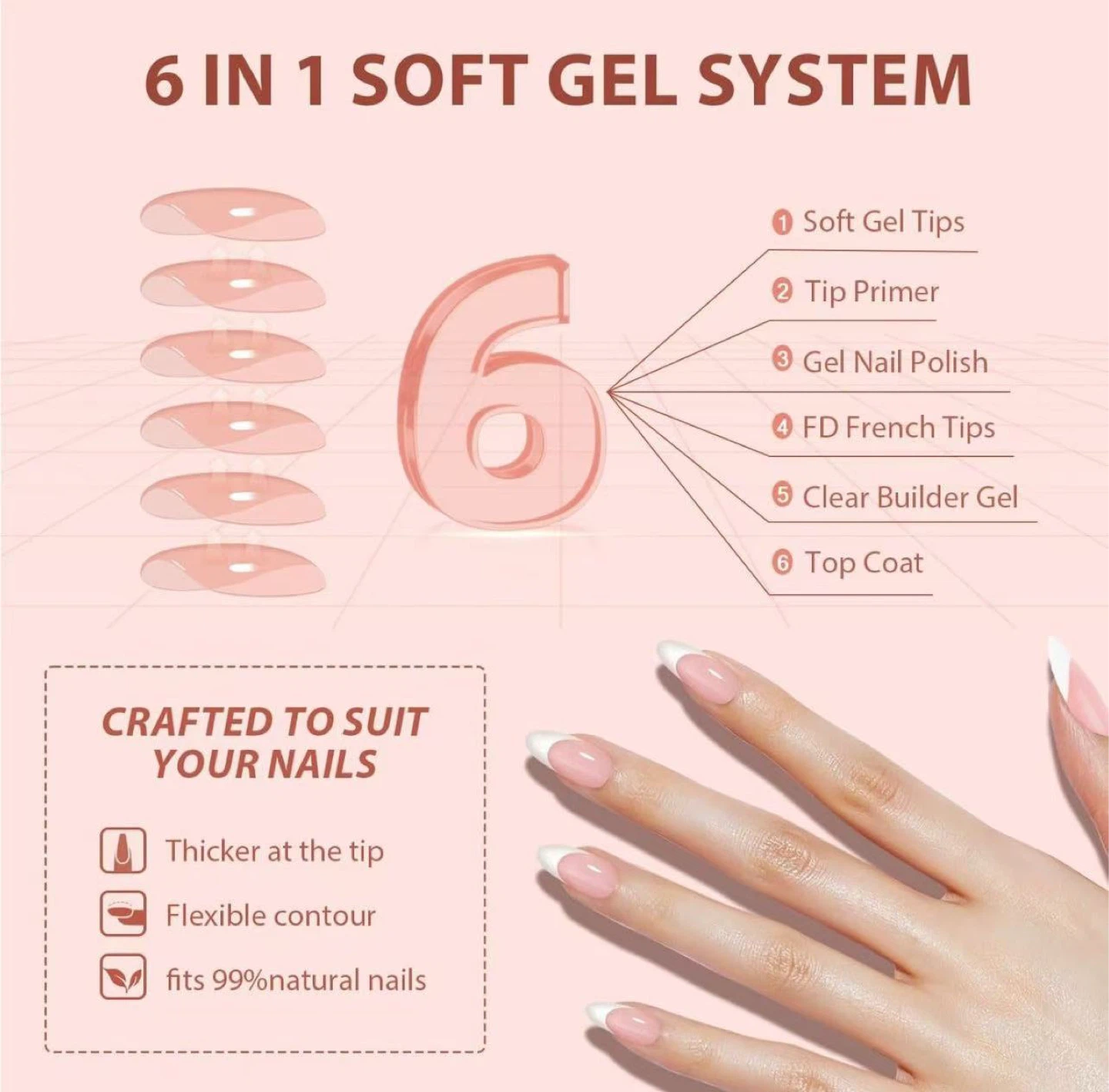 Press On Nails - 300 pcs, 15 sizes - photo 4