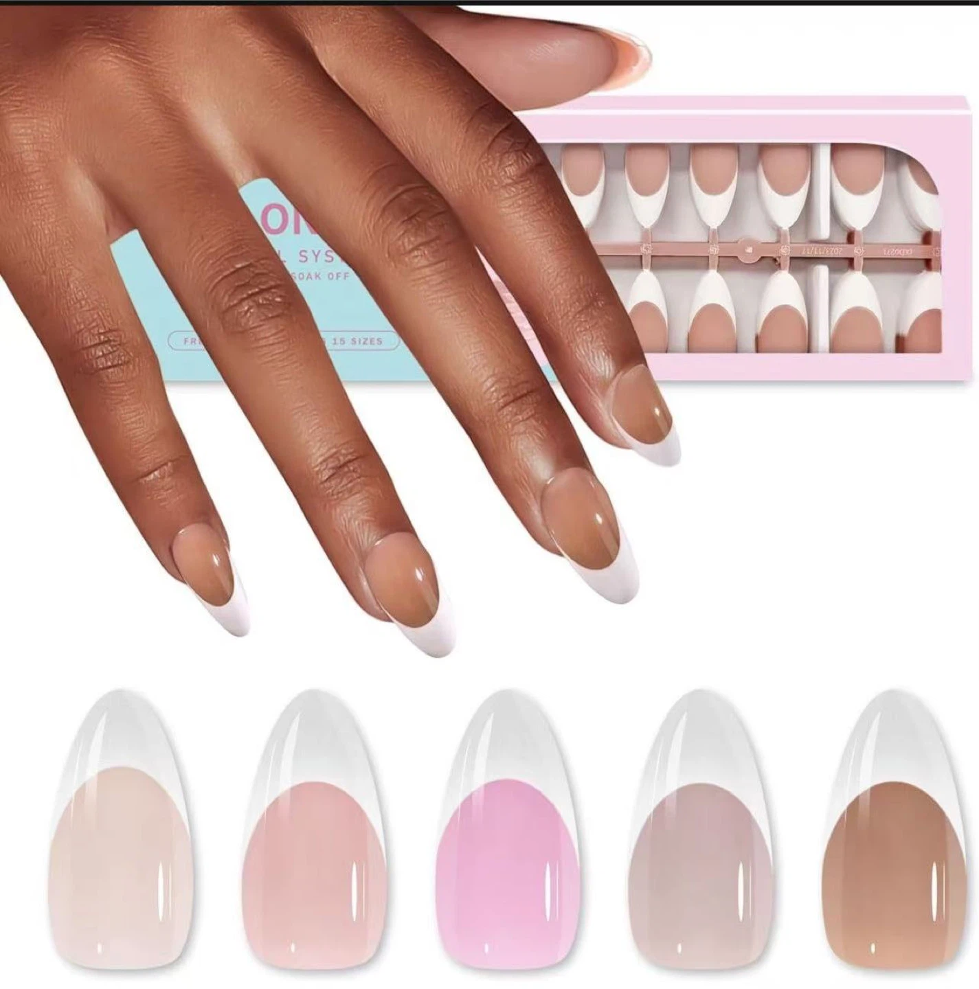 Press On Nails - 300 pcs, 15 sizes