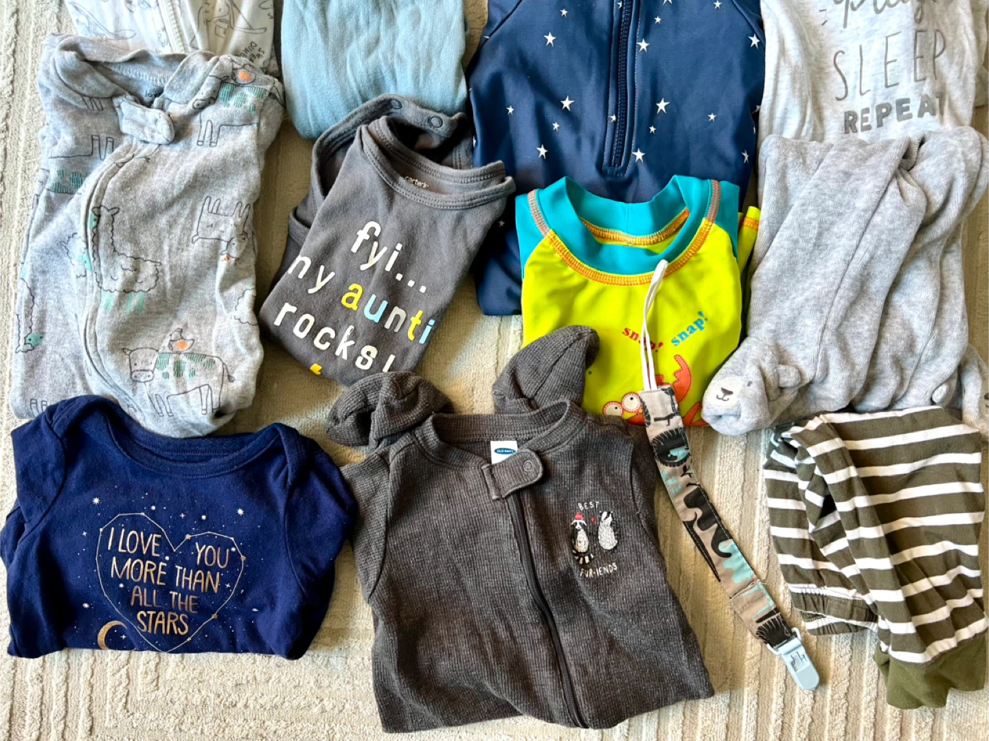 Baby Clothes Bundle - Various Brands and basket - photo 2