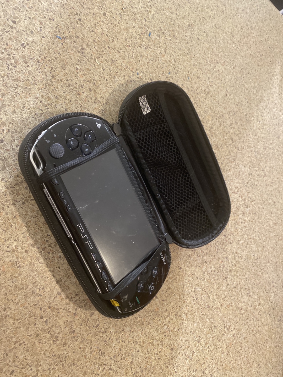 Sony PSP Black Handheld Console + Games