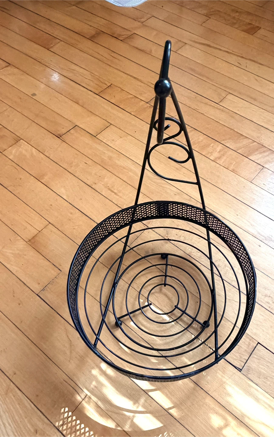 Hanging Fruit Basket - Black Metal - photo 2