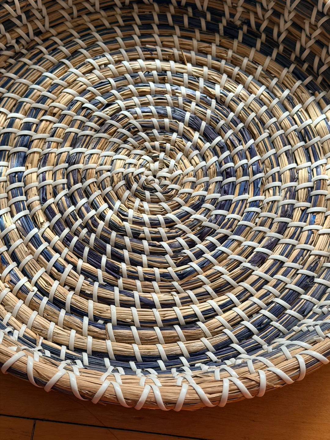 Woven Basket Tray with Handles - photo 2