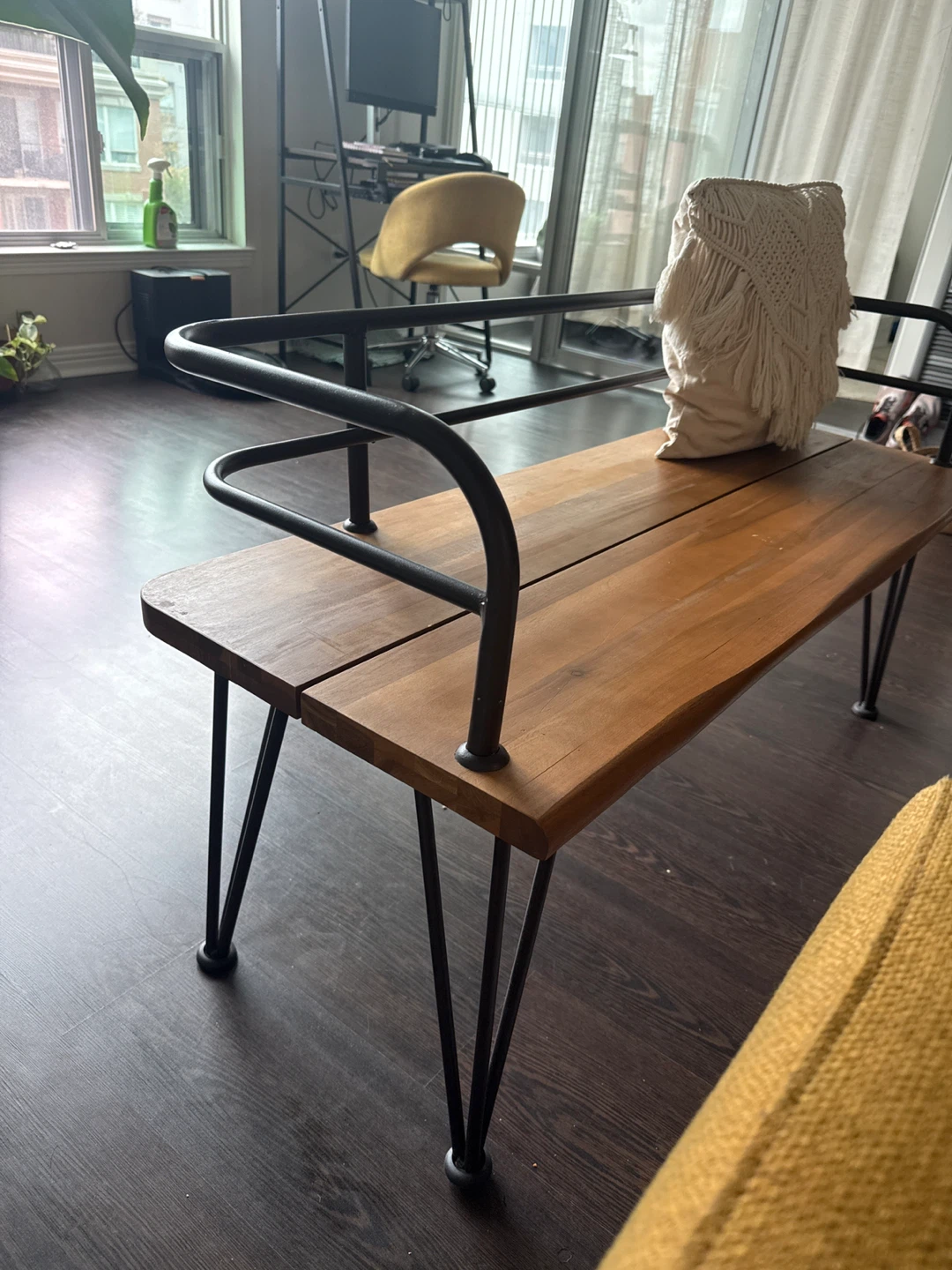 Industriak Wood and Metal Bench