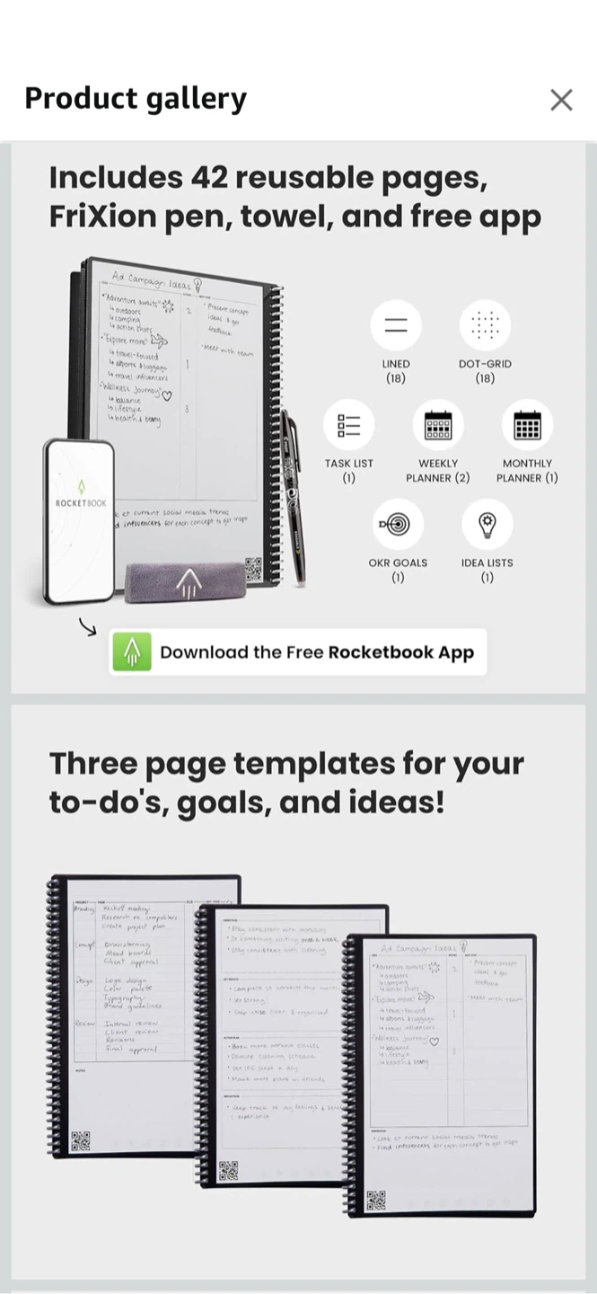 Rocketbook Fusion Reusable Notebook - photo 5