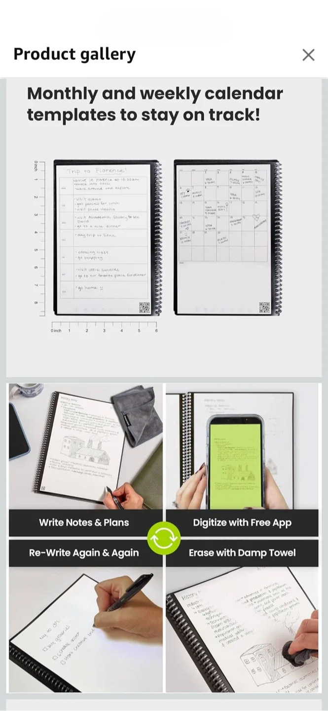 Rocketbook Fusion Reusable Notebook image indicator(4)