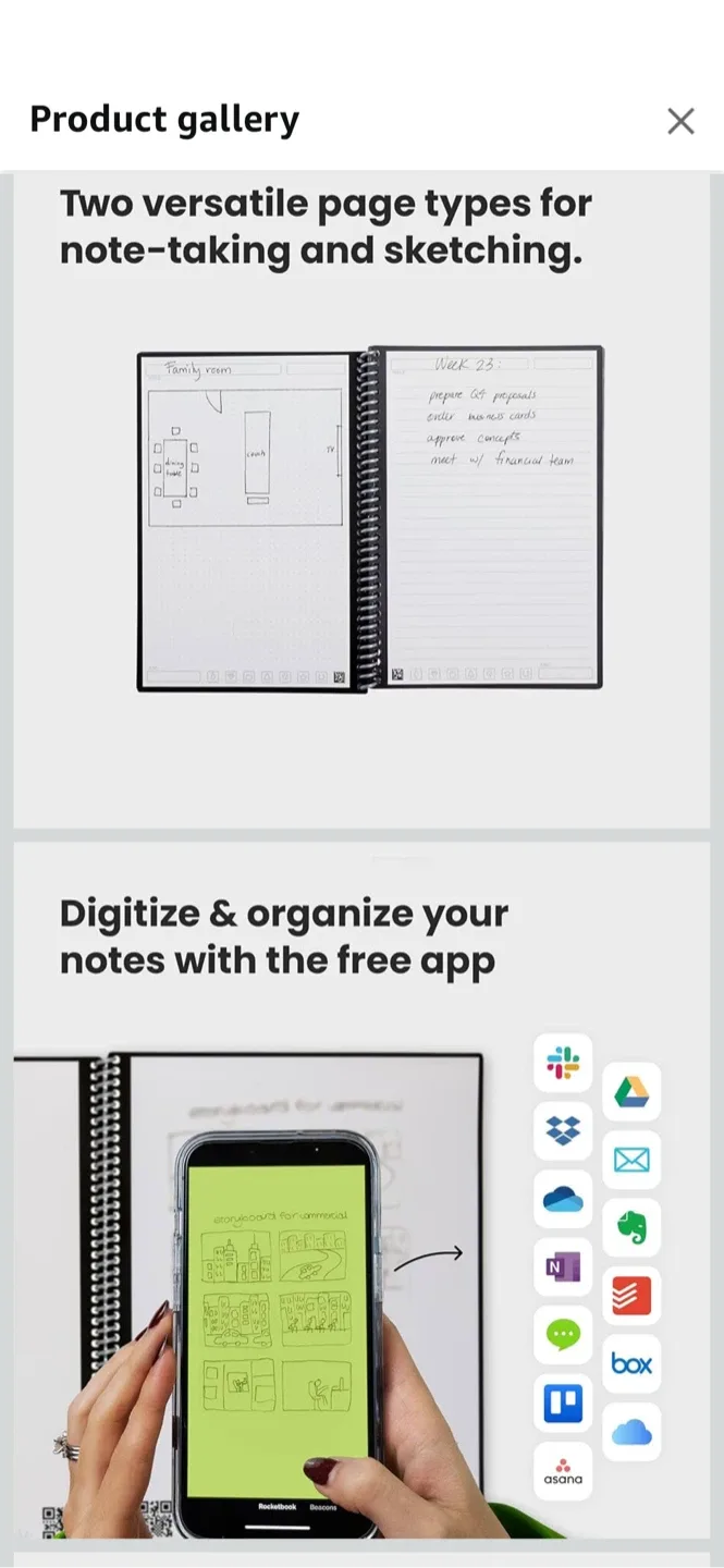 Rocketbook Fusion Reusable Notebook image indicator(3)