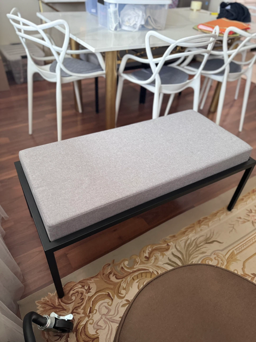 Metal Frame Bench