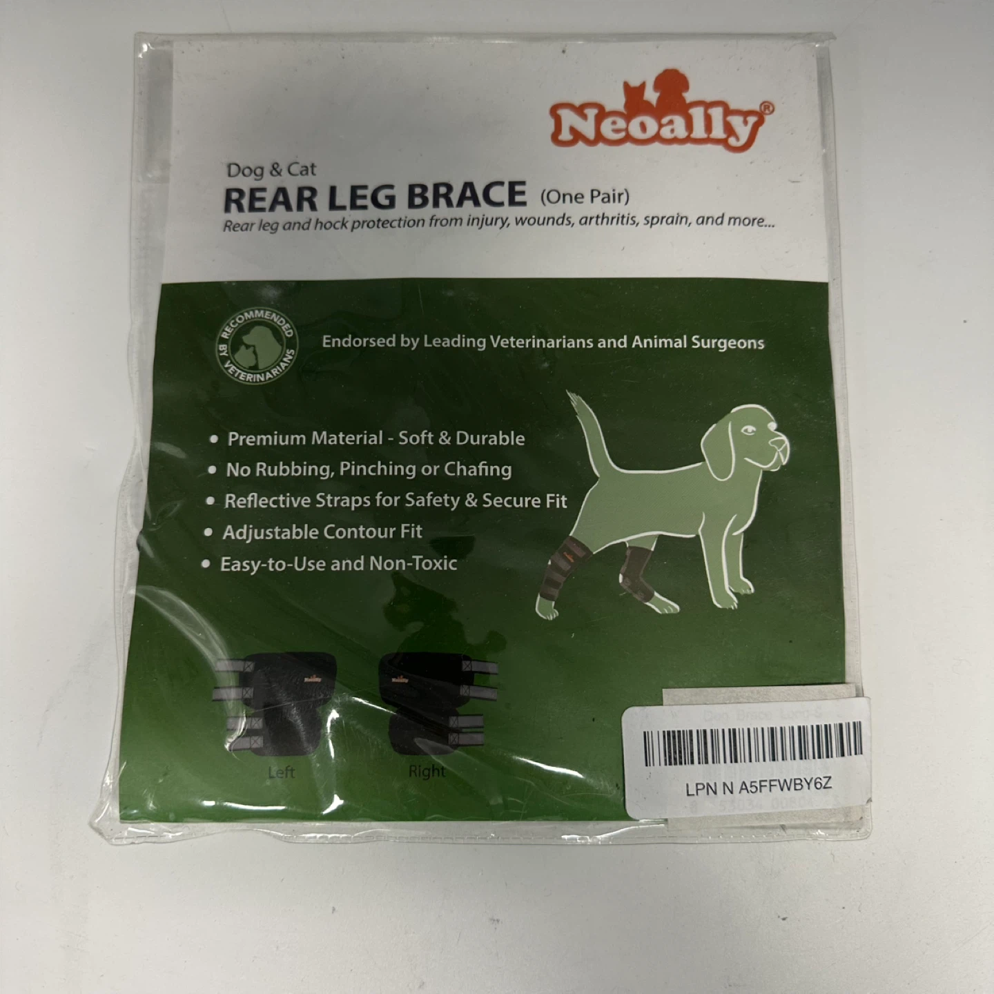 NeoAlly Rear Dog Leg Brace – Small (Left + Right) New