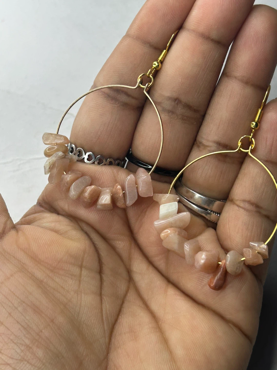 Handmade Beaded Earrings - photo 2
